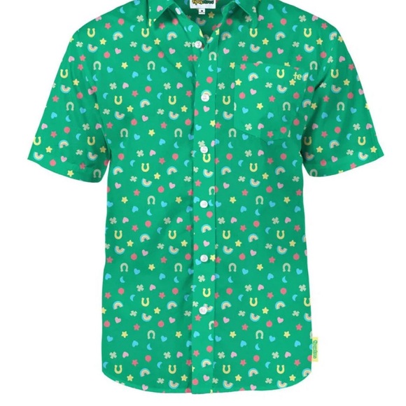 Tipsy Elves Womens button up lucky charms st Patrick’s Size XL cotton rayon - Picture 2 of 9